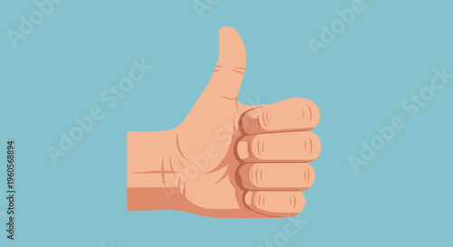 Hand Giving Thumbs Up Gesture 1.