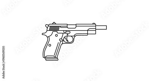 Handgun Pistol Gun Firearm Weapon.