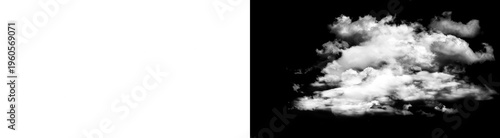 Fényképezés PNG image of Dense, bright, high-contrast cumulus cloud formation isolated again