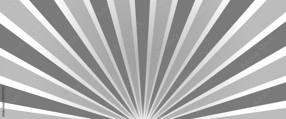 Obraz premium Ray sun light. Sunburst background. Radial circle line. Pattern starburst. Comic beam lines. Sun effect rays. Abstract firework. Concentration stripe. Cartoons lightning style. Vector illustration
