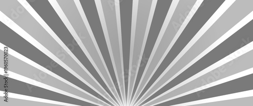 Ray sun light. Sunburst background. Radial circle line. Pattern starburst. Comic beam lines. Sun effect rays. Abstract firework. Concentration stripe. Cartoons lightning style. Vector illustration