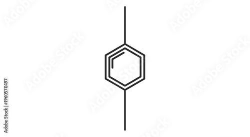 Abstract representation of a chemical compound or molecular structure illustrating connectivity