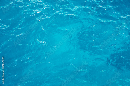 Blue ocean surface with textured water patterns