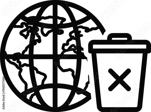 Global Time Icon Featuring Earth Sphere With Clock Hands For International Time Zone 24/7 Service World Scheduling And Logistics Management Concept