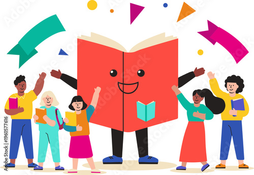 School Reading Festival Illustration