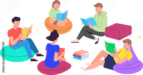School Reading Festival Illustration