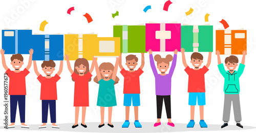 School Reading Festival Illustration