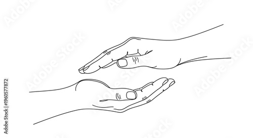 Caring Hands Offering Support and Help, Gentle Touch, Protection, Kindness, Generosity