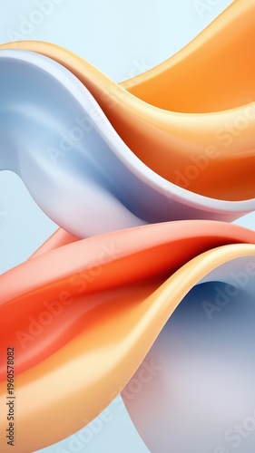 Abstract blue and orange background close up view of a vibrant abstract background featuring striking blue and orange hues