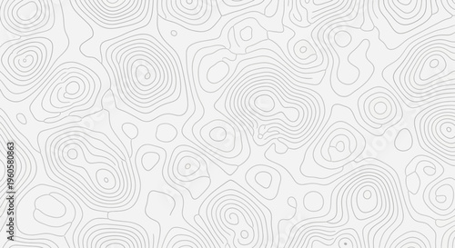 Abstract Topographic Contour Lines Pattern, Topography Map Background, Seamless Texture