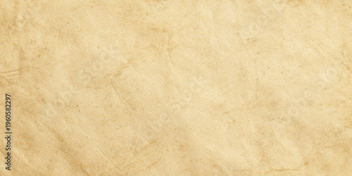 Vintage beige paper texture background with crumpled and worn look for design and craft projects