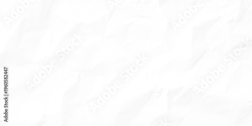Crumpled white paper texture background with soft folds and creases