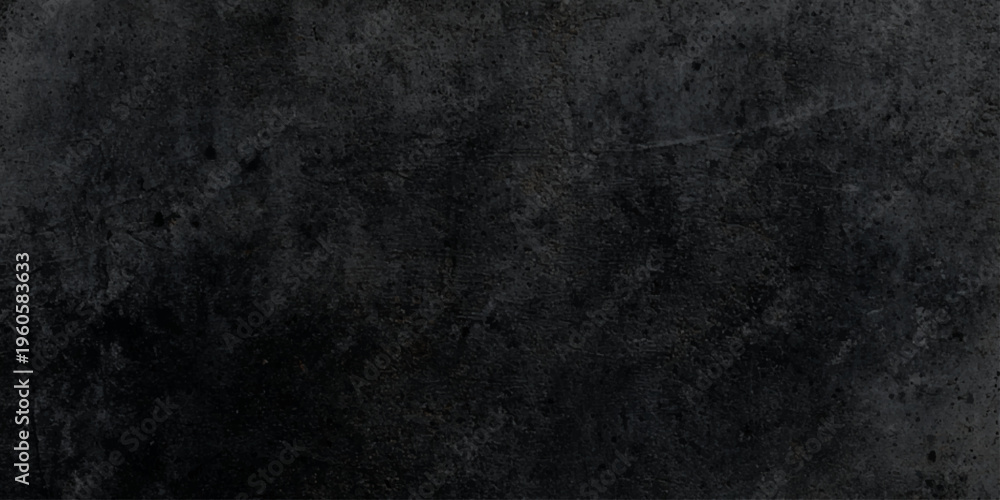 Fototapeta premium Dark gray scratched concrete texture background with black spots and scratches vector illustration