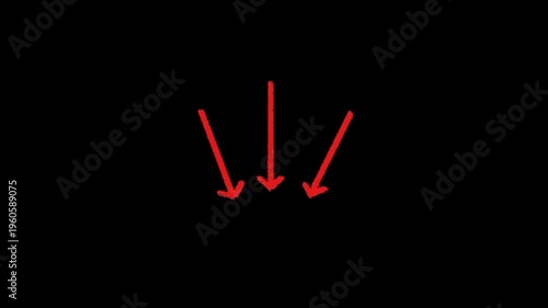 Hand drawn arrow for editing editing.