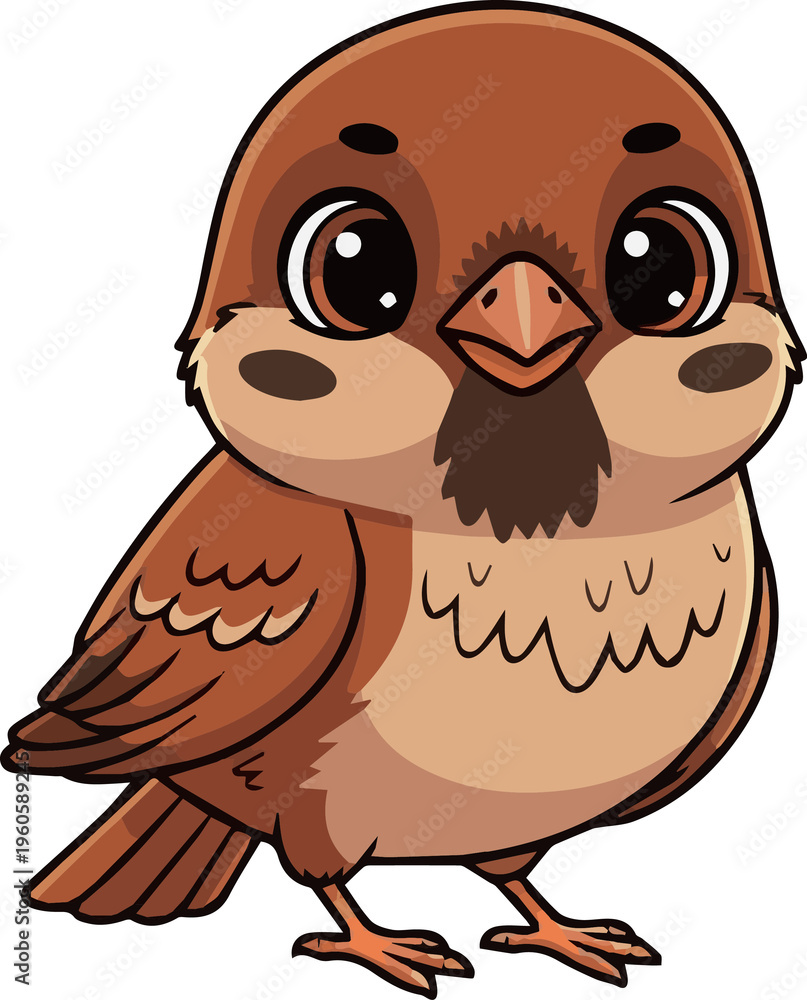 Obraz premium Sparrow_small_brown