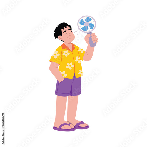 Hot Weather  Vector Concept illustrations EPS File 