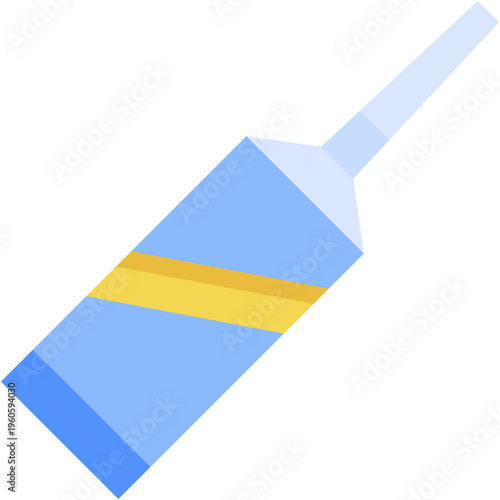Silicone Caulk Glue Vector Icon for Construction Sealing