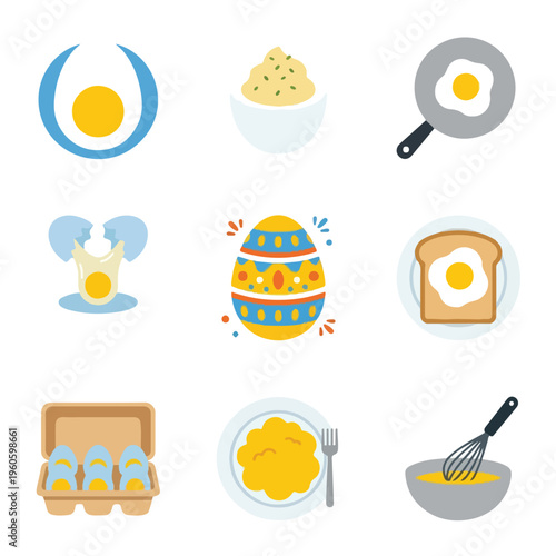 Eggs in Various Forms Display.