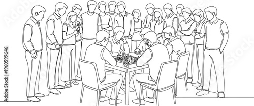 business team meeting around table