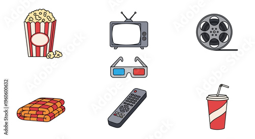 Cinema movie snacks and accessories.