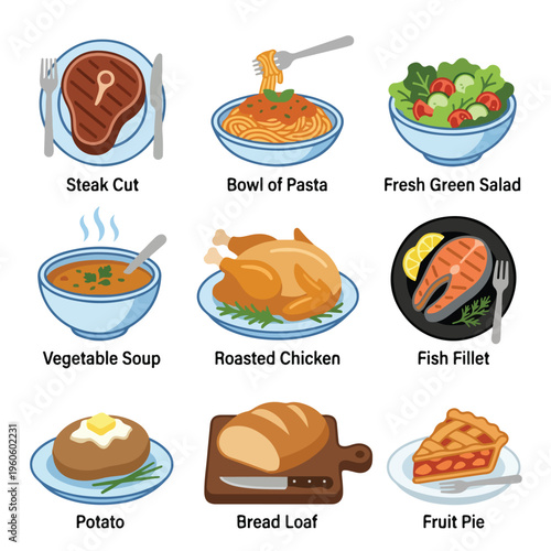 Variety of Food Items Displayed 1.