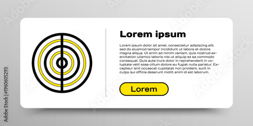 Line Earth structure icon isolated on white background. Geophysics concept with earth core and section layers earth. Colorful outline concept. Vector