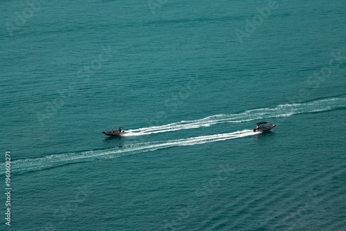 Photography Two boats sailing on the sea