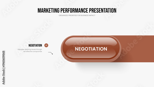 Product Launch Slideshow Template Vector Illustration. Business Solution 1 Option Infographic Frame Layout. Advertising Insight One Element Diagram Slide Design.