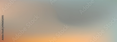 Sunset gradations in yellow and blue color.