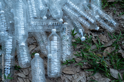 Several empty clear plastic bottles
