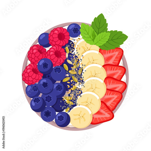 Fresh Fruit and Oats.