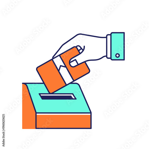 Parcel Drop Box and Delivery Collection Icon
