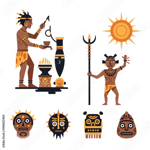 Ancient African Rituals: Shaman, Sun Worship, Tribal Masks, and Ceremonial Objects