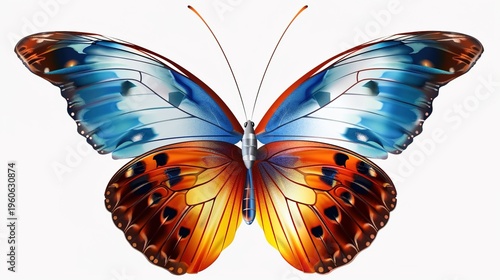 Colorful butterfly with detailed wings