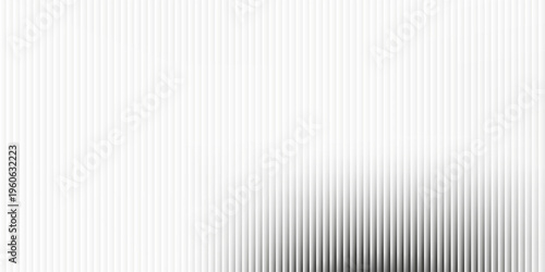 Vector ribbed glass texture background. Light grey ribbed glass. Mesh gradient. acrylic ribbed bath surface. Reeded glass background semitransparent overlay. Bath wall window