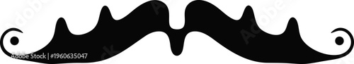 Mustache, Facial Hair, Black, Vector Illustration, Moustache, Graphic Element