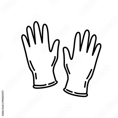 Hand Gloves Outline Icon