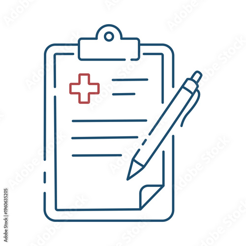 Medical Record Clipboard Icon