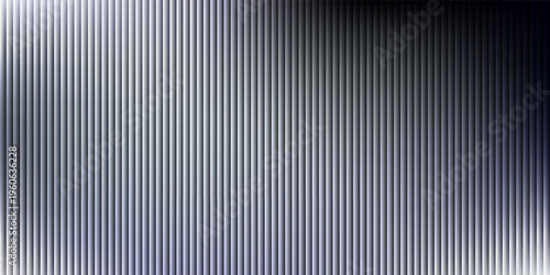 Vector ribbed glass texture background. Light grey ribbed glass. Mesh gradient. acrylic ribbed bath surface. Reeded glass background semitransparent overlay. Bath wall window