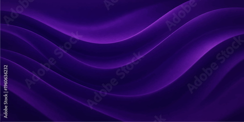 A smooth flowing purple silk and satin fabric background with soft abstract waves and a light pink violet texture design creating a luxurious velvet cloth wallpaper backdrop