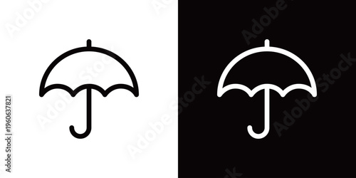 傘、雨のアイコン 天気予報