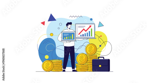 Successful investor managing diverse financial portfolios and market analytics while achieving significant wealth and growth.