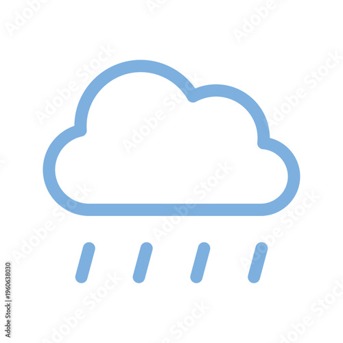 雨のアイコン 弱い雨 天気予報