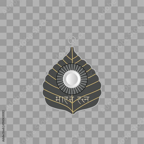 Bharat Ratna award illustration with elegant design and prestigious symbolism vector poster