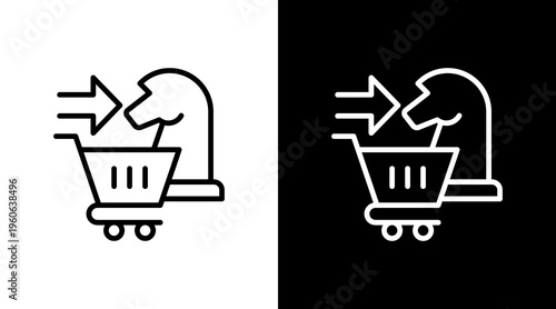 Market Entry Plan White Icon Set Design