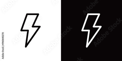 雷のアイコン 嵐 電流 電気 天気予報