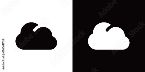 曇りのアイコン 雲 クラウド