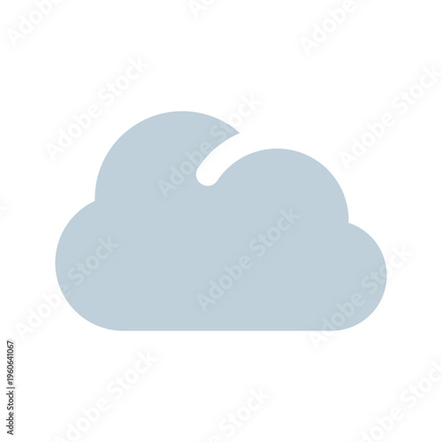 曇りのアイコン 雲 クラウド