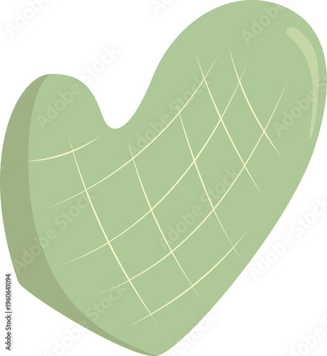 Light Green Oven Mitt Illustration