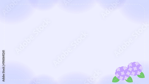 紫陽花の背景素材　16:9